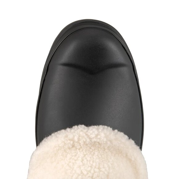 Hunter 8 Women Play Insulated Sherpa Clogs Waterproof Rubber Slip-on Winter Shoe - Picture 11 of 16